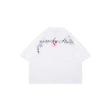 HIERARCHY STUDIOS Unsolved - ホワイトワイドヘビーウェイトオーバーサイズTシャツ