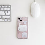 [phone grip] シルバーキャット