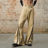 RELABEL 24SS ‘Tunnel’ Track Linear Structured Polymorphic Split Multi-zip Washed Slacks