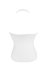 Ribbon crop halter top (2color)
