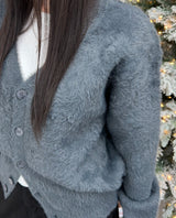 Return Angora Knit Cardigan