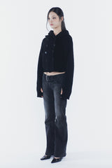 アンフーディーカーディガン black