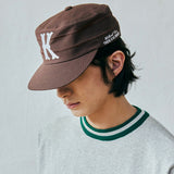 kv pillbox cap brown