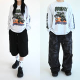 ODDBALL MONSTER TRUCK LONG SLEEVE WHITEMELANGE