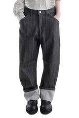  KNEE CUT CURVE PANTS