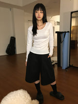 soru basic long T-shirt (3color)