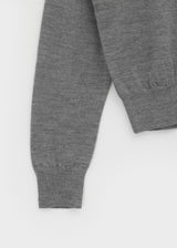 [B-BASIC] ワイドVネックニット (50% Wool)