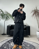 Lafren Crop Mix Knit Jacket