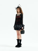 Emoha Double Layer Ballet Punk Skirt