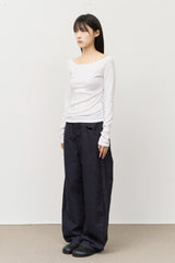 (W) Lunch Eyelet Top