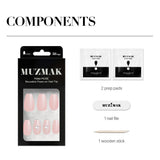 MUZMAK Reusable Nail Tip Shell(Coffin)