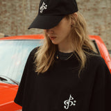 ミュージックロゴTシャツ ブラック