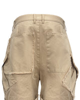 VTG BACK BOOTS CARGO SHORTS_BEIGE