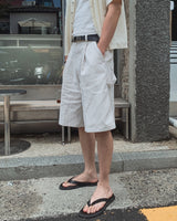 Duns One-Pleat Wide Bermuda Pants
