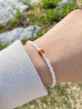 Plum stone bracelet