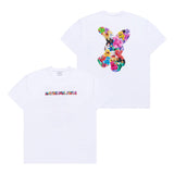 [24SS] BEAR DOLL FUZZY RABBIT SHORT SLEEVE T-SHIRT WHITE