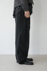 sculpted curved pants