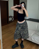 [Unisex] カモバミューダスウェットパンツ(3 color)