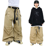 ワイドパラシュートバックルパンツ