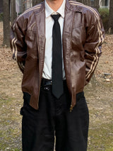 Molinero Line Leather Jacket