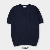 Roel Cable Round Short Sleeve Knit