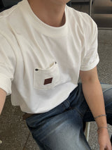 Burning patch walk short sleeve tee