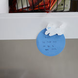 Magnet moonggae white dog