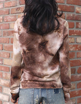 タイダイニット(BROWN) 女性用