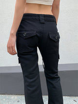 CARGO SLIM BOOTS CUT PANTS (2C)