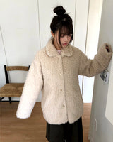 Abin Fur Teddy Midi Coat