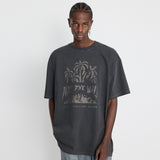 イントゥザジャングルピグメント半袖Tシャツ Charcoal
