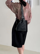 Cross leather sling bag