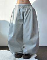 バルーンフロントストリングスウェットパンツ🤎🖤🩶3カラー