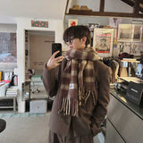 ASCLO Wool Check Reggae Muffler (2color)