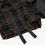 double check deconstructed shirt_brown