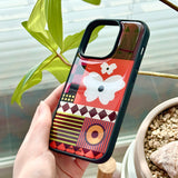 [MADE] Butterfly collage case orange