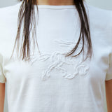 ホースクロップTシャツ(ホワイト)