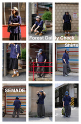 [SEMADE] Forest Daily チェックハーフシャツ