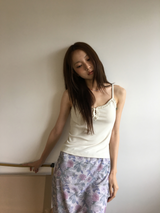 Otti frill button sleeveless top (3color)