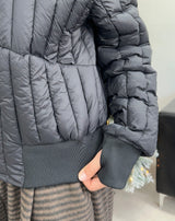 Panel crop duck down lightweight padding