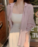 Tani Over-Fit Checkered Shirt