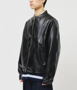 El Collarless Leather Jacket
