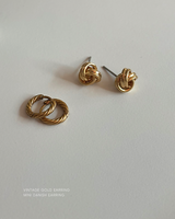 ヴィンテージゴールドピアス