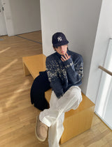 No.1000 Pハーフジッパーニット