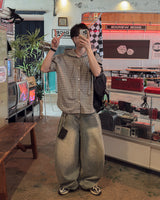 Clear Balloon Denim Pants