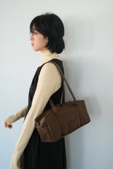 compact duffle bag (brown)