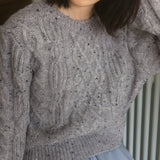 ナタボカシツイストラウンドニット
