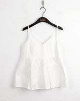 Hoteon heart-neck flare strap layered blouse tank top
