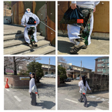 ハートストリングニットトップ_ブラック