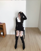 promise halter collar shirt layered ops